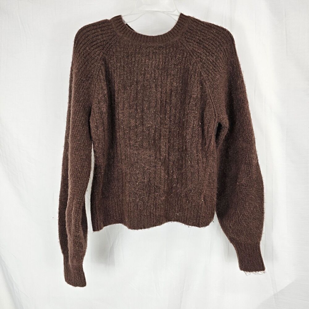 Athleta Women's Layover Crew Sweater Size Medium Color Mahogany